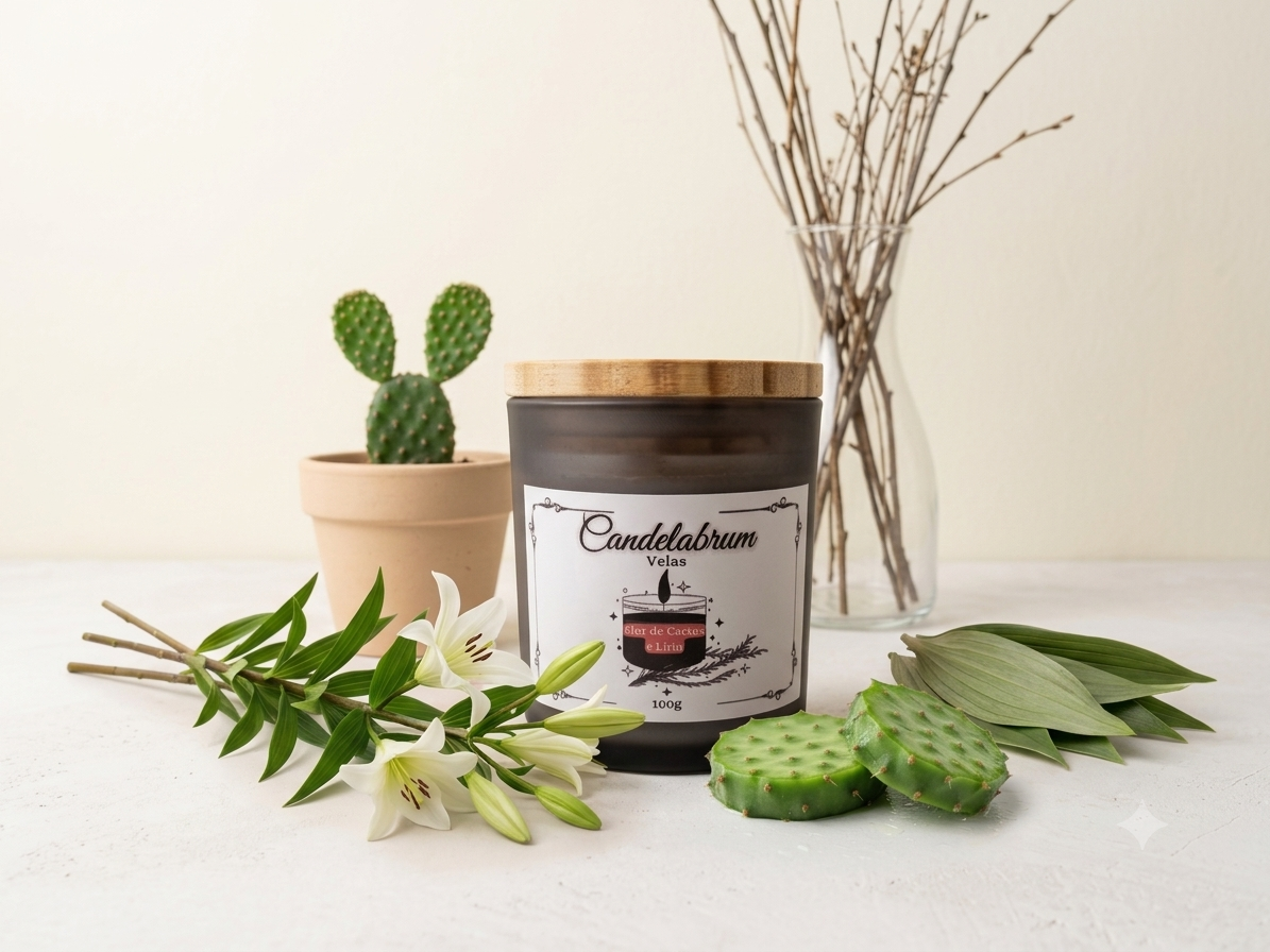 Imagem de Vela Aromática Flor De Cacto E Lírio 100g